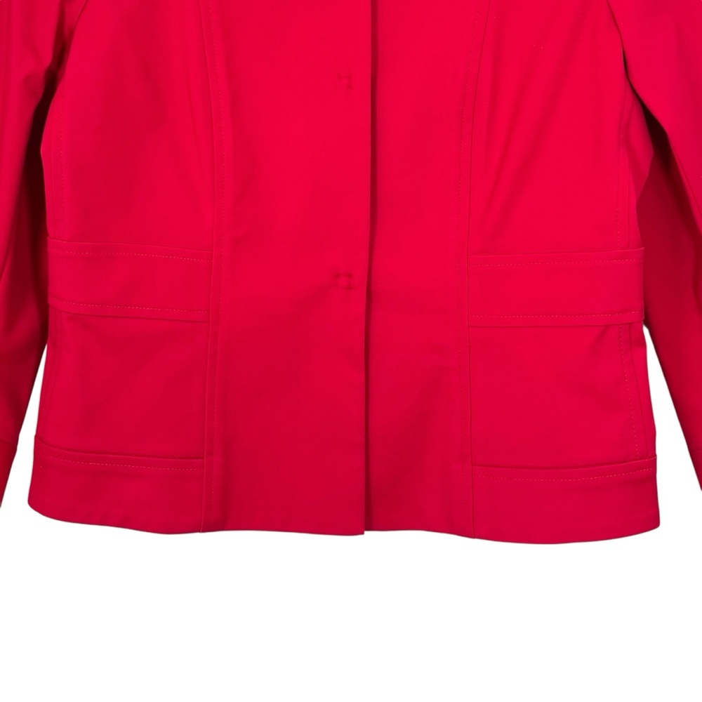 Theory Red‎ Snap Front Jacket Size 8 - Picture 4 of 11